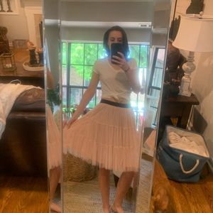 baby pink tulle ballerina skirt